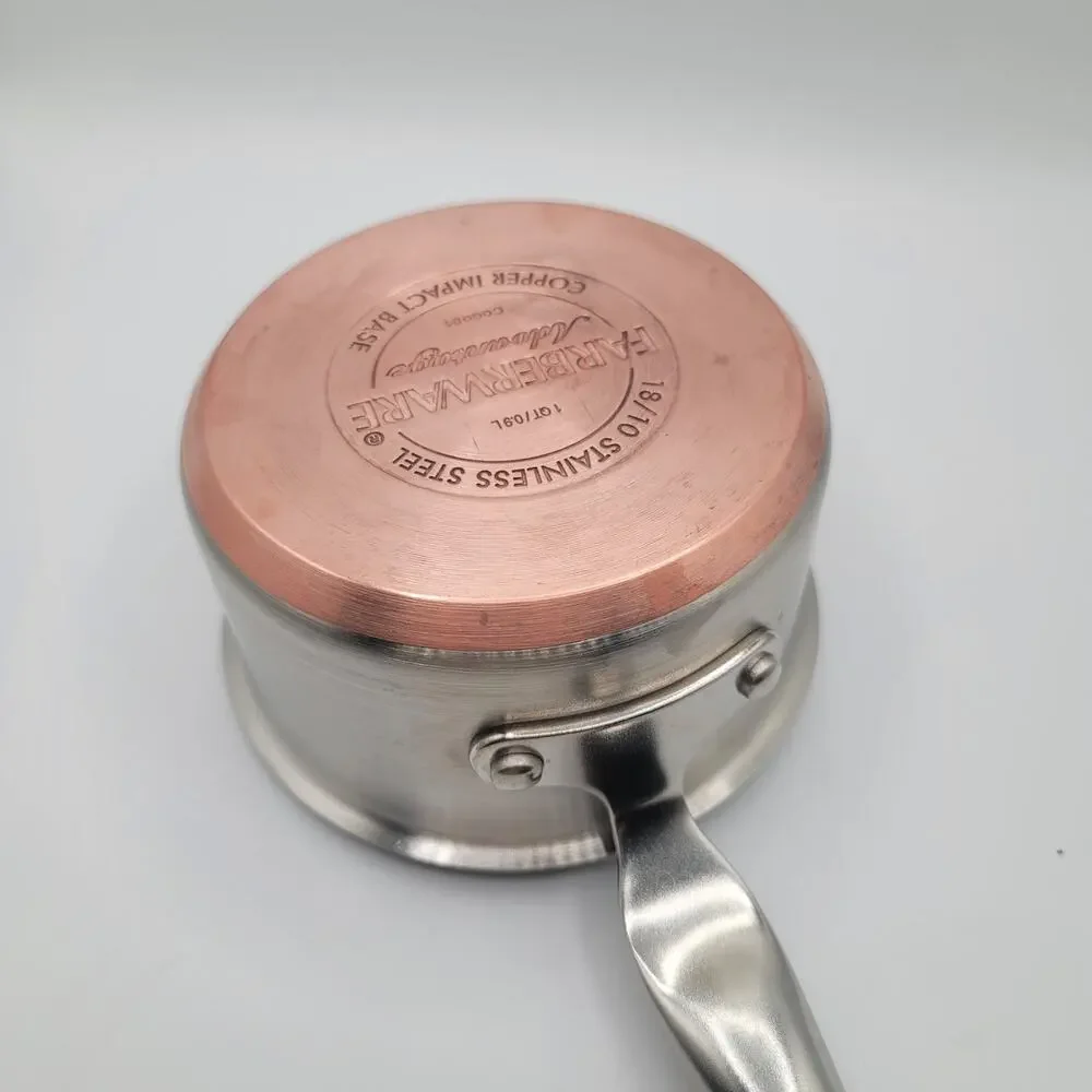 Farberware Advantage Pot 1 Qt Stainless Steel Saucepan w/ Copper Impact Base